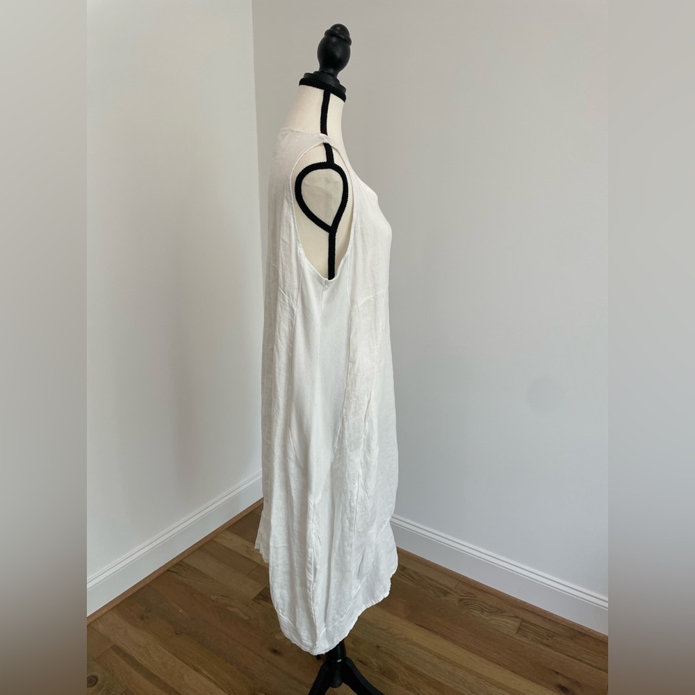 Luna Dress - 100% Linen Midi Dress made in Italy - Picture 7 of 15